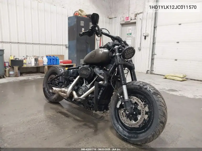 2018 Harley-Davidson Fxfbs Fat Bob 114 VIN: 1HD1YLK12JC011570 Lot: 42551718