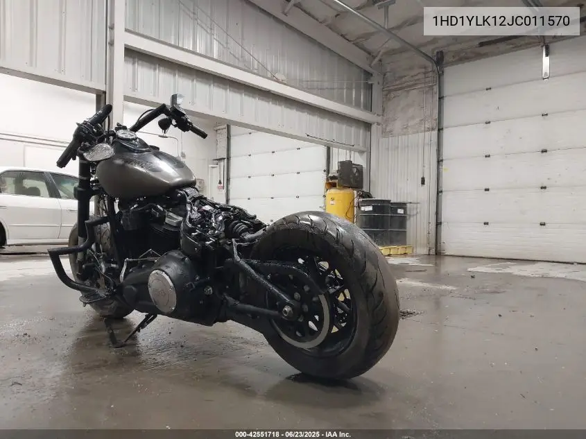 2018 Harley-Davidson Fxfbs Fat Bob 114 VIN: 1HD1YLK12JC011570 Lot: 42551718