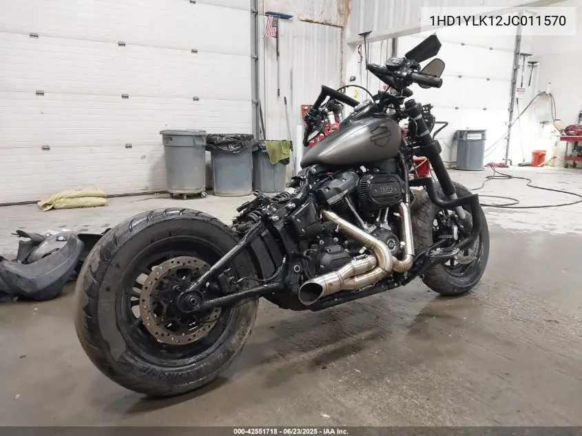 2018 Harley-Davidson Fxfbs Fat Bob 114 VIN: 1HD1YLK12JC011570 Lot: 42551718