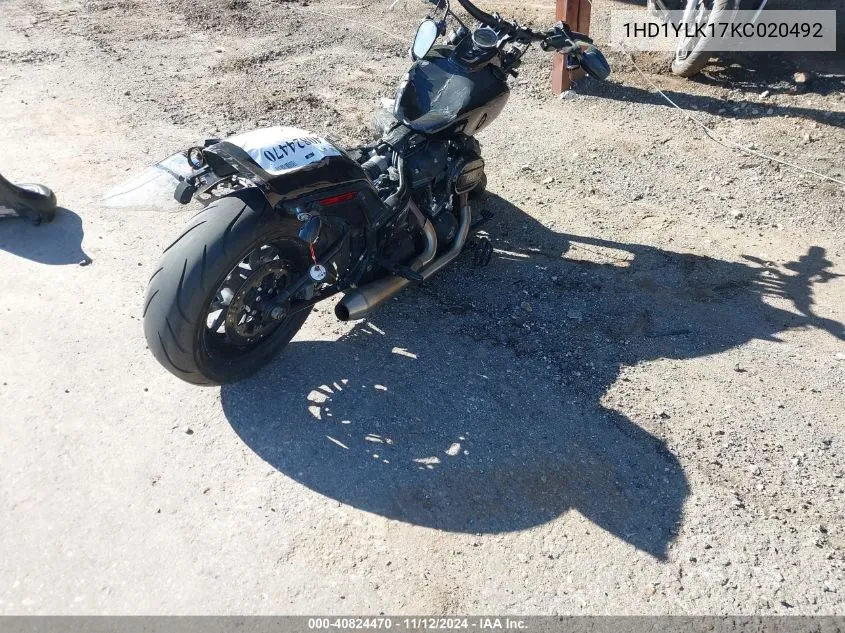 2019 Harley-Davidson Fxfbs VIN: 1HD1YLK17KC020492 Lot: 40824470