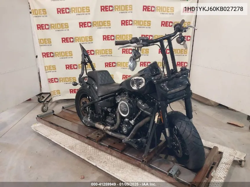 2019 Harley-Davidson Fxfb VIN: 1HD1YKJ60KB027278 Lot: 41259949
