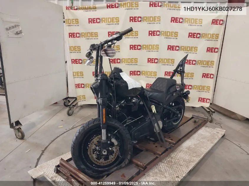 2019 Harley-Davidson Fxfb VIN: 1HD1YKJ60KB027278 Lot: 41259949