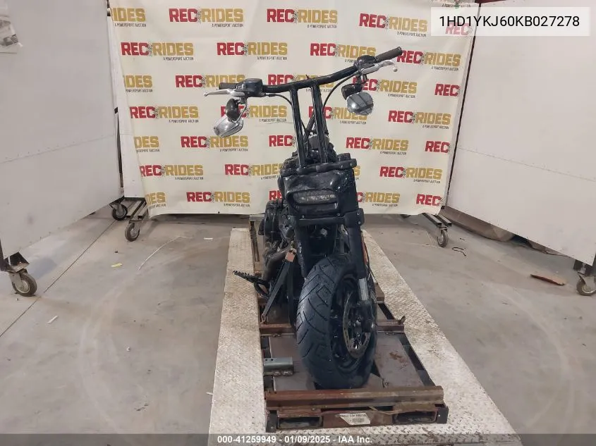 2019 Harley-Davidson Fxfb VIN: 1HD1YKJ60KB027278 Lot: 41259949