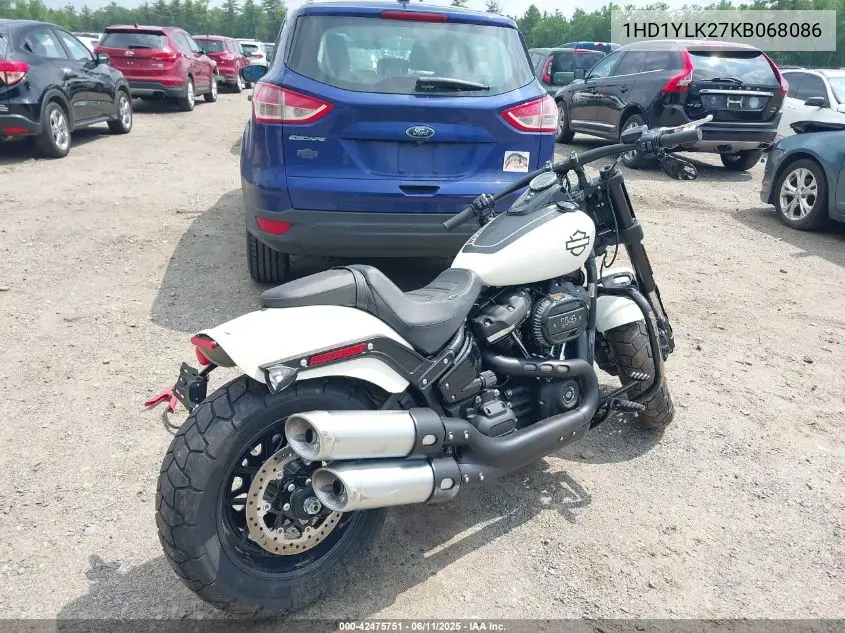 2019 Harley-Davidson Fxfbs VIN: 1HD1YLK27KB068086 Lot: 42475751