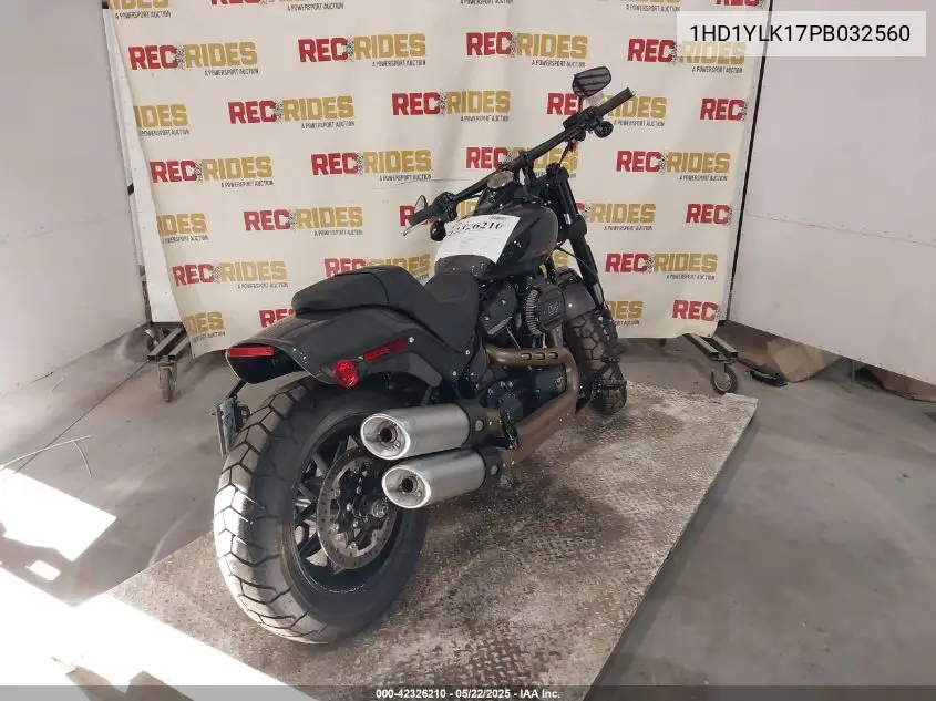 2023 Harley-Davidson Fxfbs VIN: 1HD1YLK17PB032560 Lot: 42326210