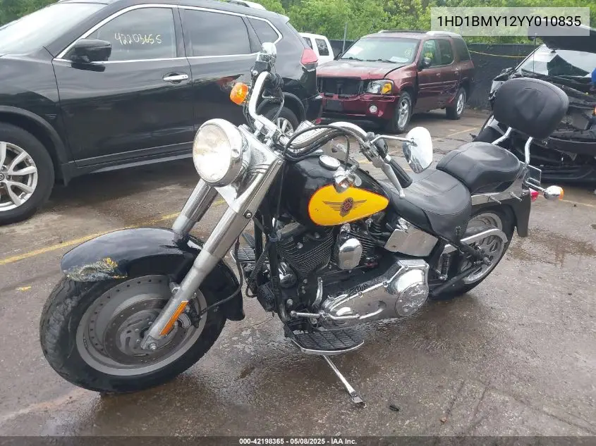 2000 Harley-Davidson Flstf VIN: 1HD1BMY12YY010835 Lot: 42198365