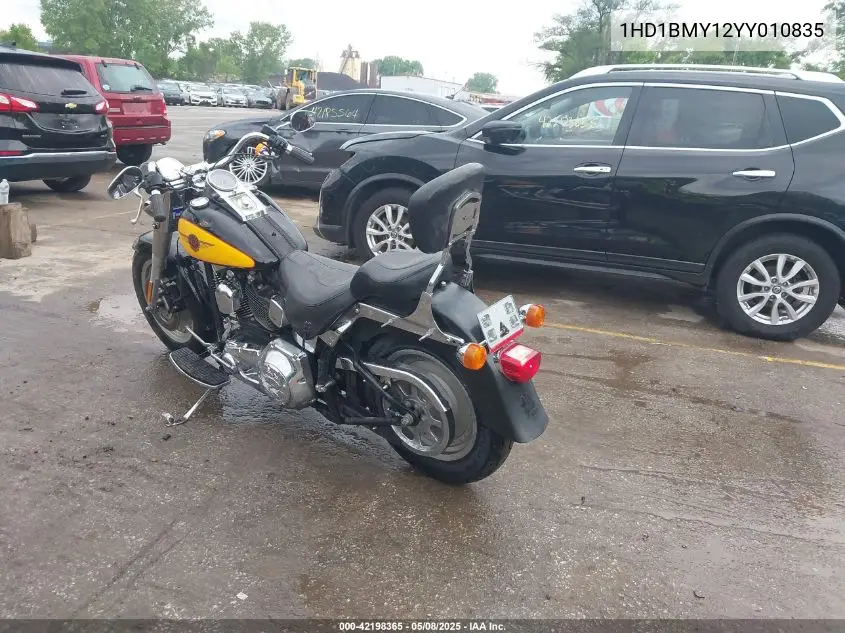 2000 Harley-Davidson Flstf VIN: 1HD1BMY12YY010835 Lot: 42198365