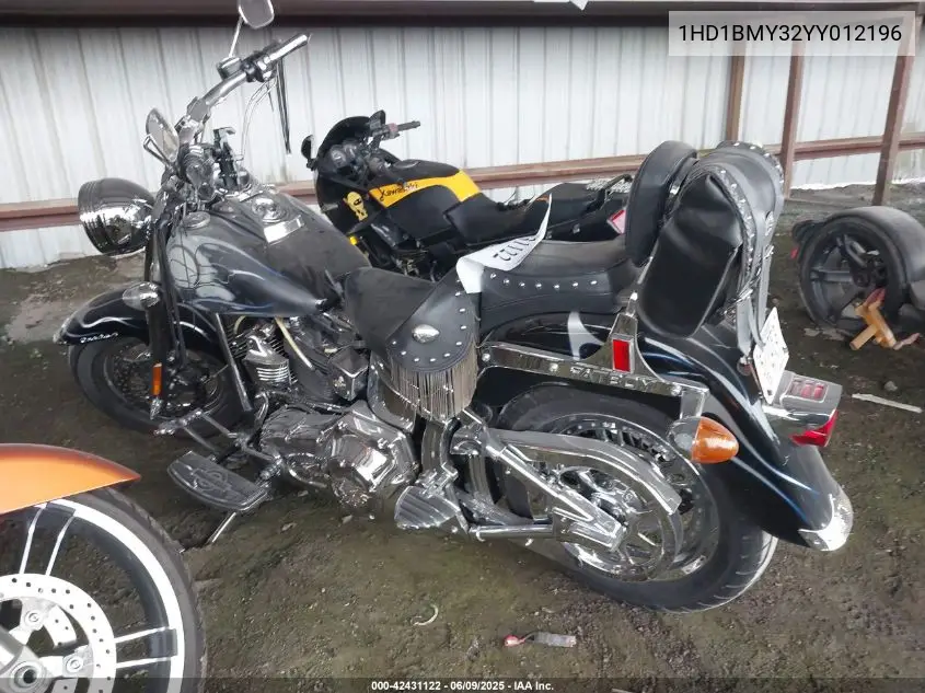 2000 Harley-Davidson Flstf VIN: 1HD1BMY32YY012196 Lot: 42431122