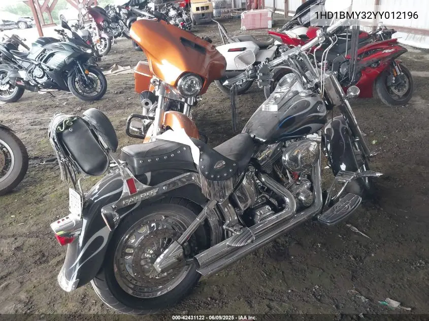 2000 Harley-Davidson Flstf VIN: 1HD1BMY32YY012196 Lot: 42431122