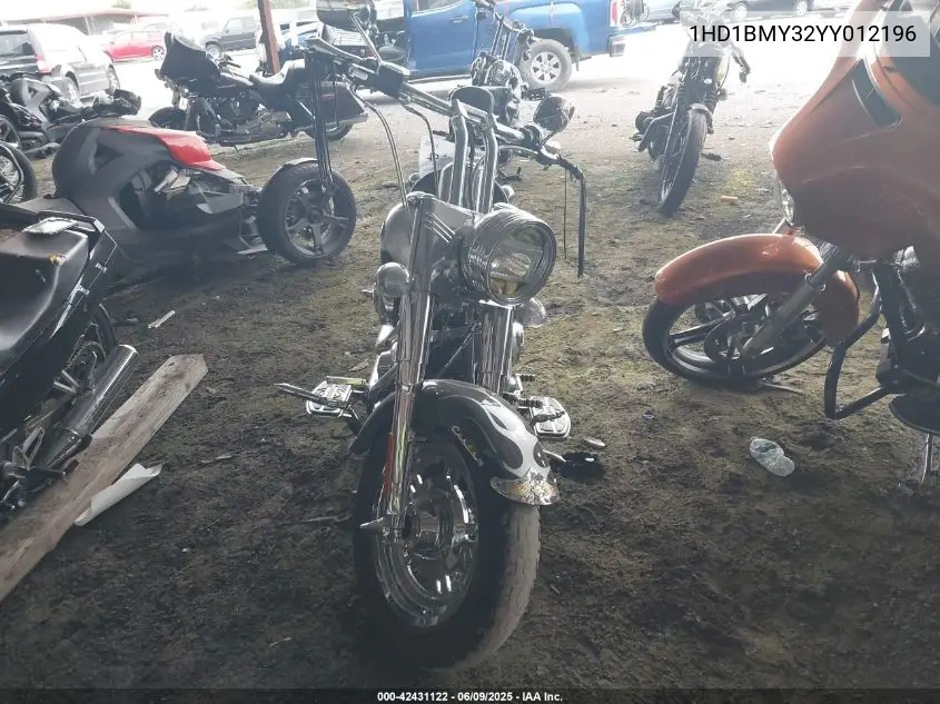 2000 Harley-Davidson Flstf VIN: 1HD1BMY32YY012196 Lot: 42431122