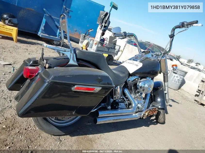 2001 Harley-Davidson Flstf VIN: 1HD1BMY381Y079858 Lot: 42009196