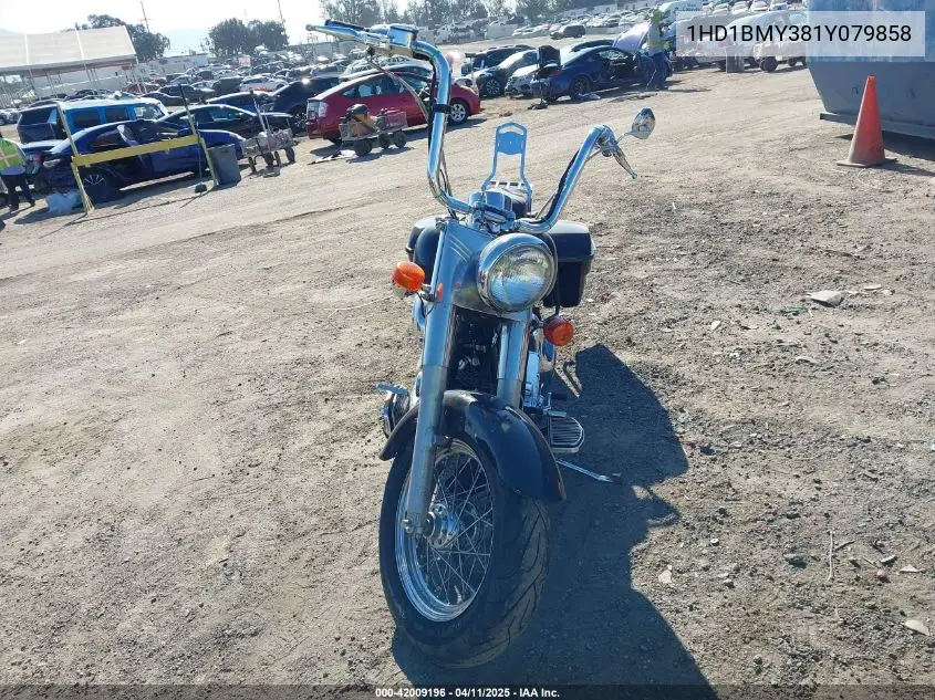 2001 Harley-Davidson Flstf VIN: 1HD1BMY381Y079858 Lot: 42009196