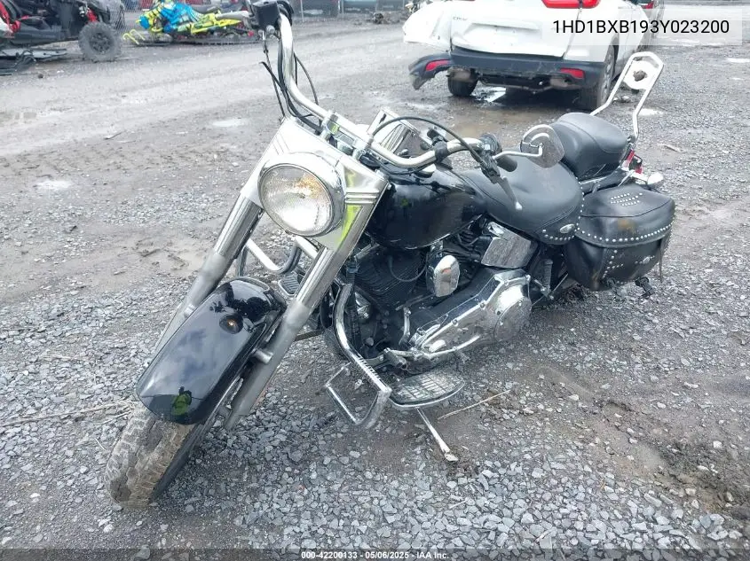2003 Harley-Davidson Flstfi VIN: 1HD1BXB193Y023200 Lot: 42200133