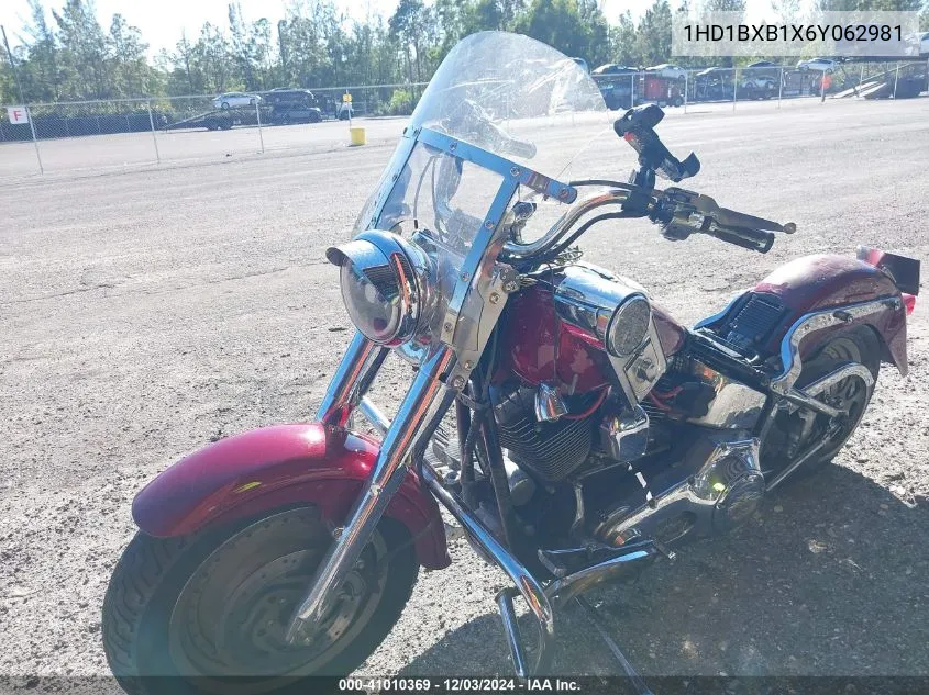 2006 Harley-Davidson Flstfi VIN: 1HD1BXB1X6Y062981 Lot: 41010369
