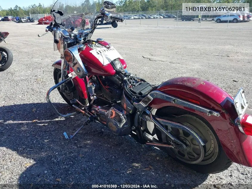 2006 Harley-Davidson Flstfi VIN: 1HD1BXB1X6Y062981 Lot: 41010369
