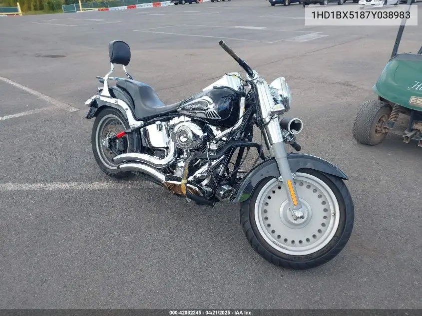 2007 Harley-Davidson Flstf VIN: 1HD1BX5187Y038983 Lot: 42082245