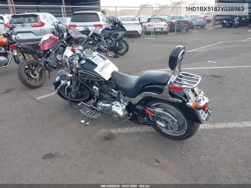 2007 Harley-Davidson Flstf VIN: 1HD1BX5187Y038983 Lot: 42082245