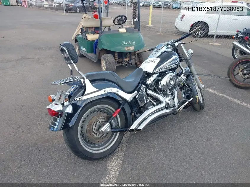 2007 Harley-Davidson Flstf VIN: 1HD1BX5187Y038983 Lot: 42082245