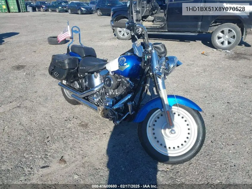 2008 Harley-Davidson Flstf VIN: 1HD1BX51X8Y070528 Lot: 41600680