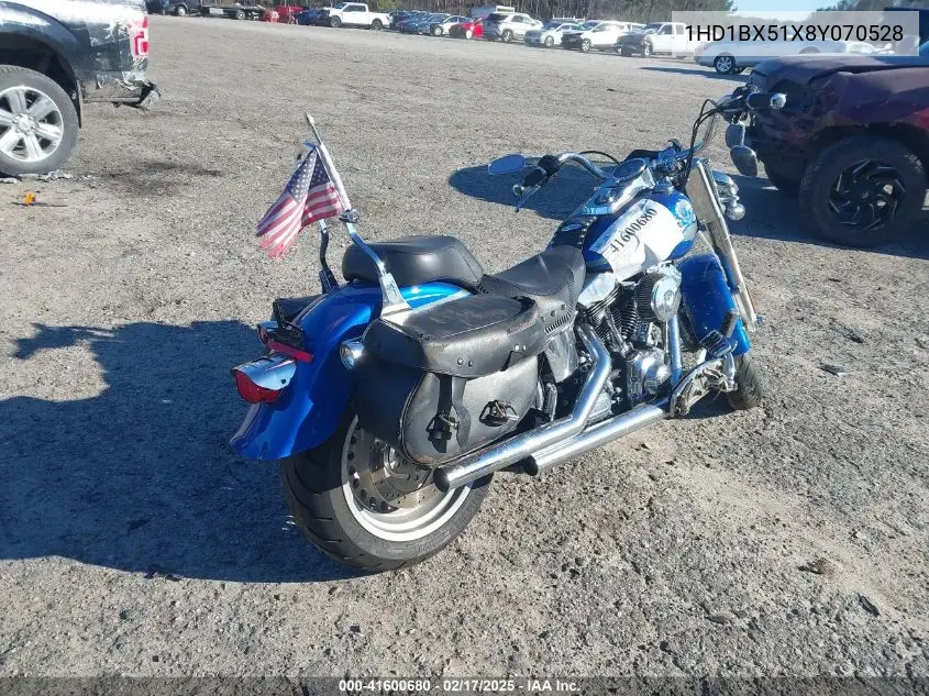 2008 Harley-Davidson Flstf VIN: 1HD1BX51X8Y070528 Lot: 41600680
