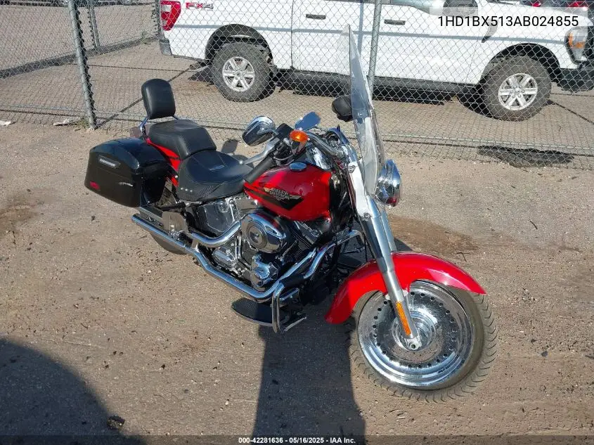 2010 Harley-Davidson Flstf VIN: 1HD1BX513AB024855 Lot: 42281636
