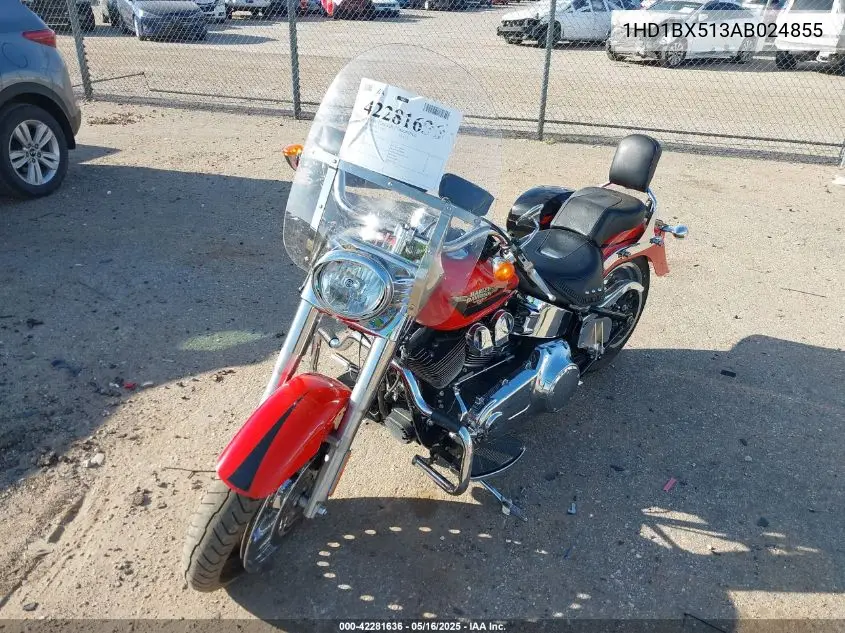 2010 Harley-Davidson Flstf VIN: 1HD1BX513AB024855 Lot: 42281636