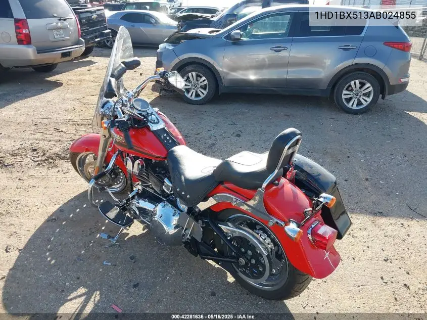 2010 Harley-Davidson Flstf VIN: 1HD1BX513AB024855 Lot: 42281636