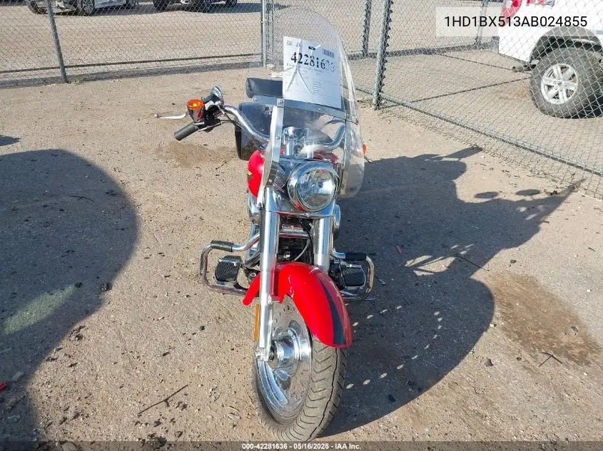 2010 Harley-Davidson Flstf VIN: 1HD1BX513AB024855 Lot: 42281636