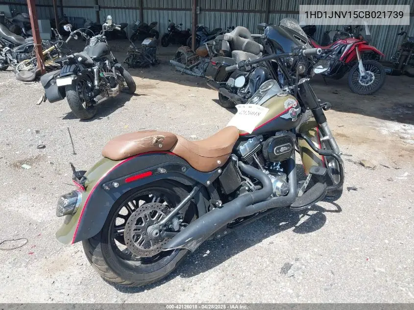 2012 Harley-Davidson Flstfb Fatboy Lo VIN: 1HD1JNV15CB021739 Lot: 42126018
