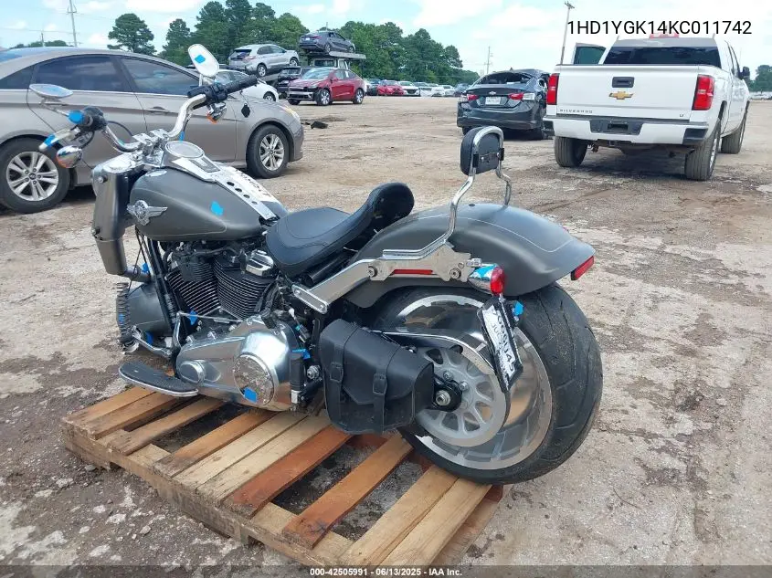 2019 Harley-Davidson Flfbs VIN: 1HD1YGK14KC011742 Lot: 42505991