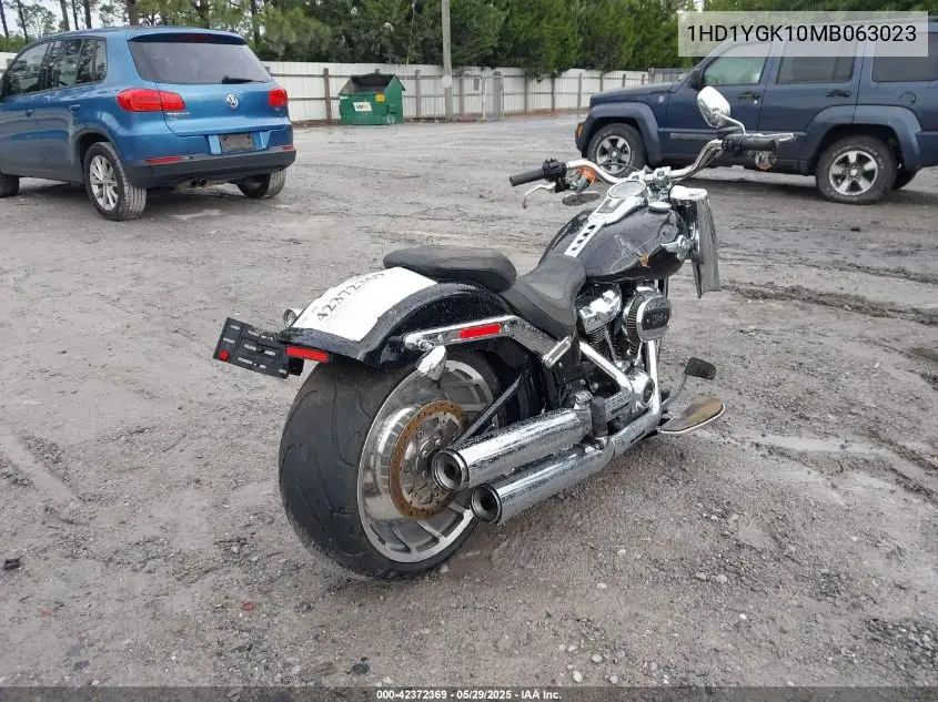2021 Harley-Davidson Flfbs VIN: 1HD1YGK10MB063023 Lot: 42372369