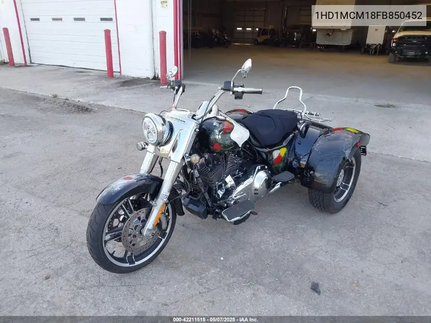 2015 Harley-Davidson Flrt Free Wheeler VIN: 1HD1MCM18FB850452 Lot: 42211515