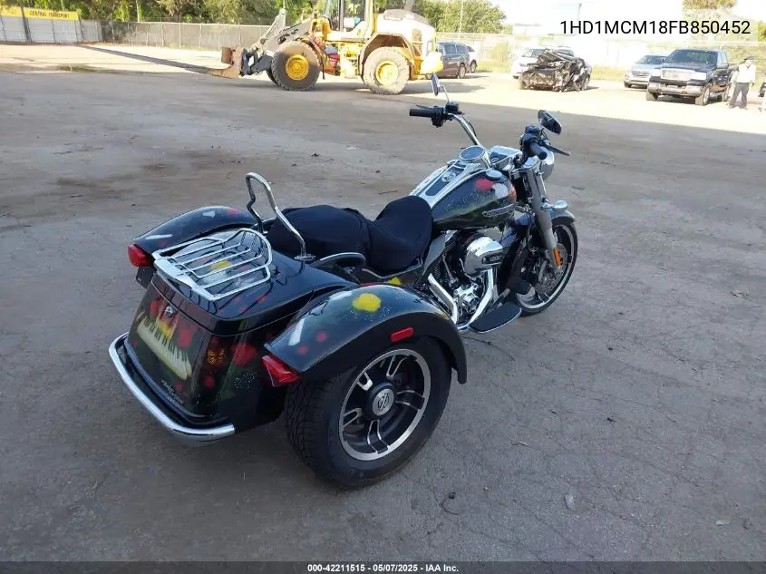 2015 Harley-Davidson Flrt Free Wheeler VIN: 1HD1MCM18FB850452 Lot: 42211515