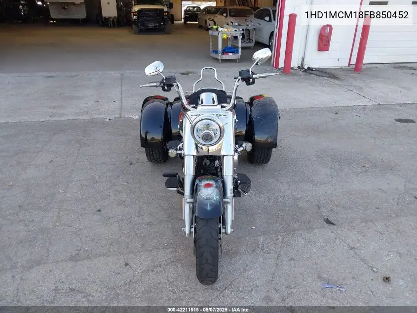 2015 Harley-Davidson Flrt Free Wheeler VIN: 1HD1MCM18FB850452 Lot: 42211515