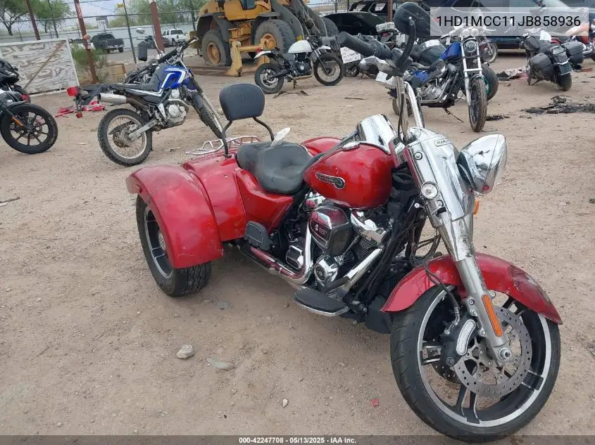 2018 Harley-Davidson Flrt Free Wheeler VIN: 1HD1MCC11JB858936 Lot: 42247708