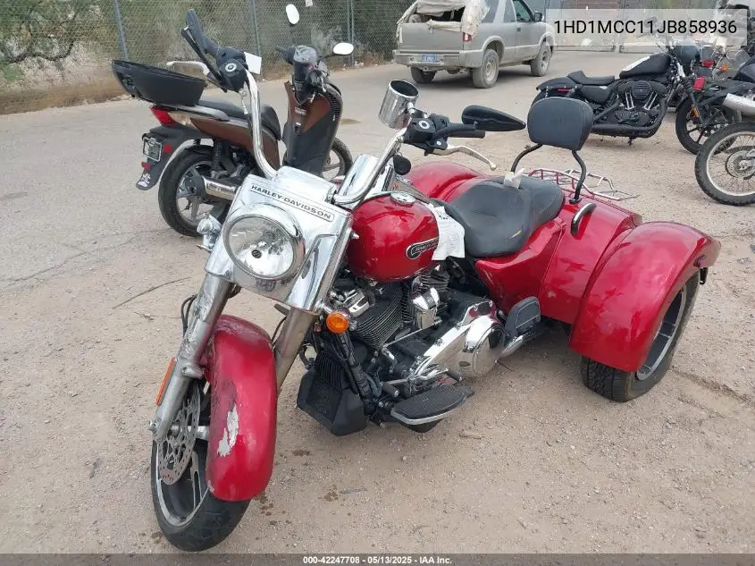 2018 Harley-Davidson Flrt Free Wheeler VIN: 1HD1MCC11JB858936 Lot: 42247708