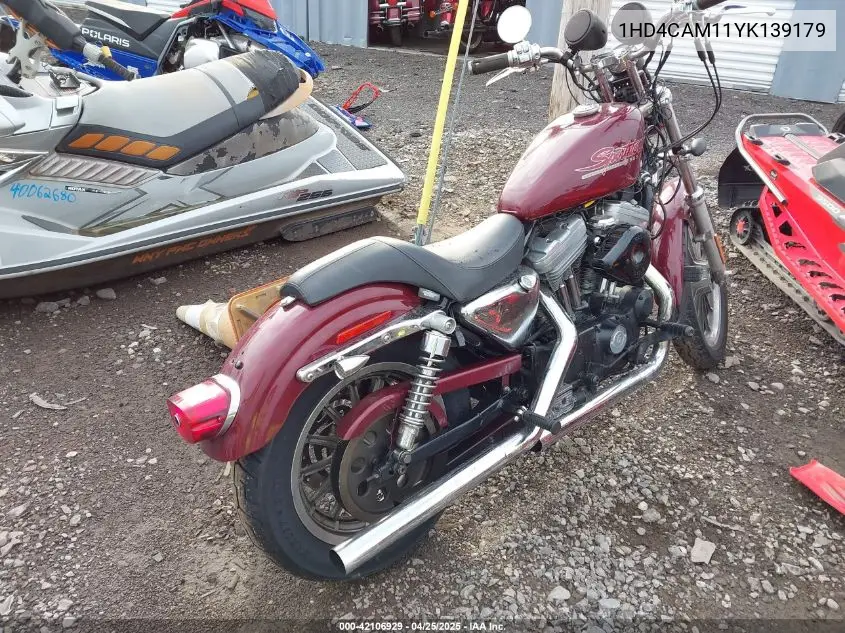 2000 Harley-Davidson Xl883 VIN: 1HD4CAM11YK139179 Lot: 42106929