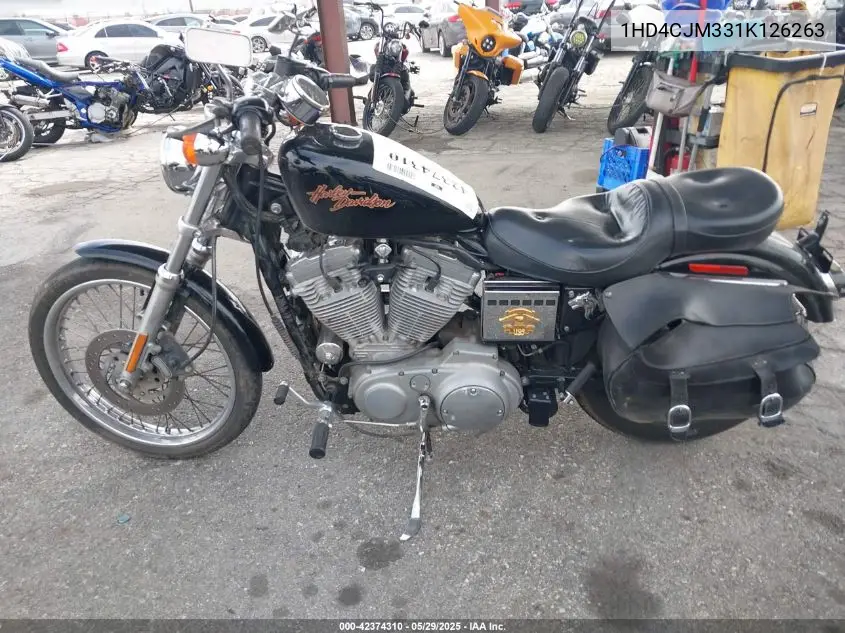 2001 Harley-Davidson Xl883 C VIN: 1HD4CJM331K126263 Lot: 42374310