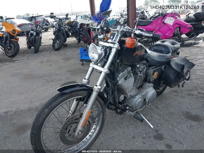 2001 Harley-Davidson Xl883 C VIN: 1HD4CJM331K126263 Lot: 42374310