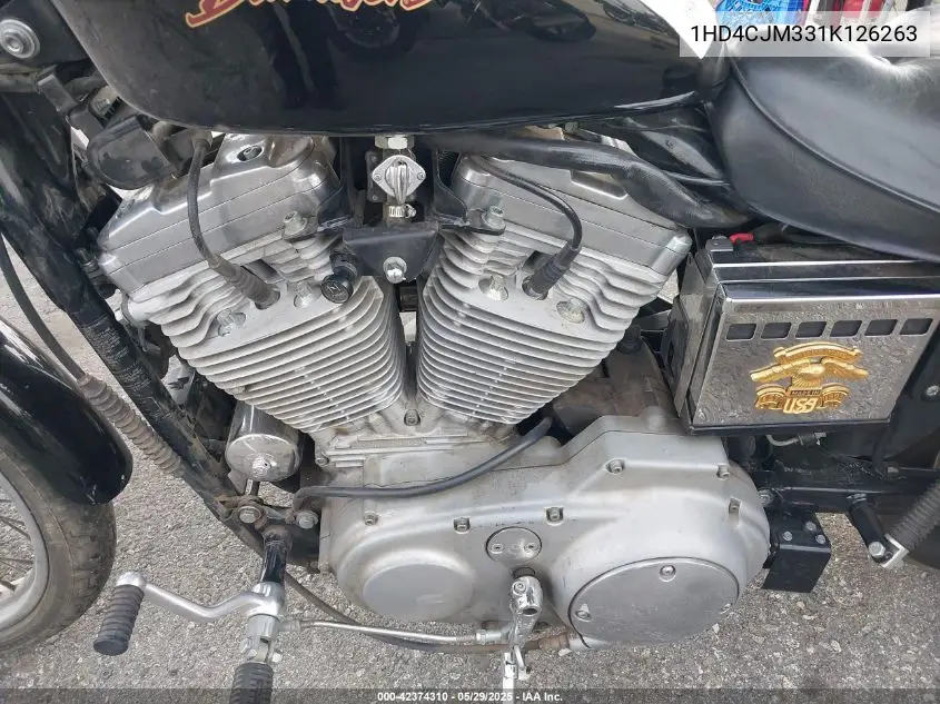 2001 Harley-Davidson Xl883 C VIN: 1HD4CJM331K126263 Lot: 42374310