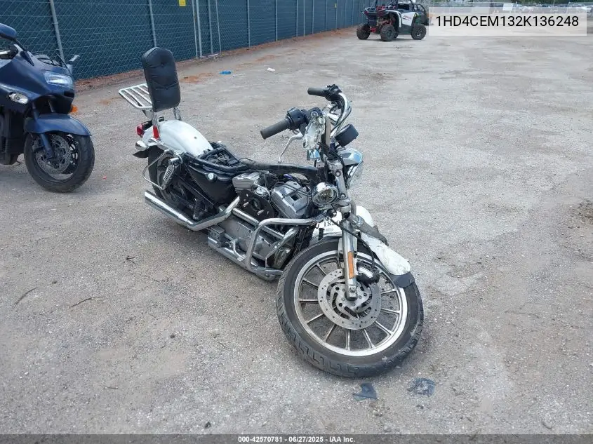 2002 Harley-Davidson Xl883 Hugger VIN: 1HD4CEM132K136248 Lot: 42570781