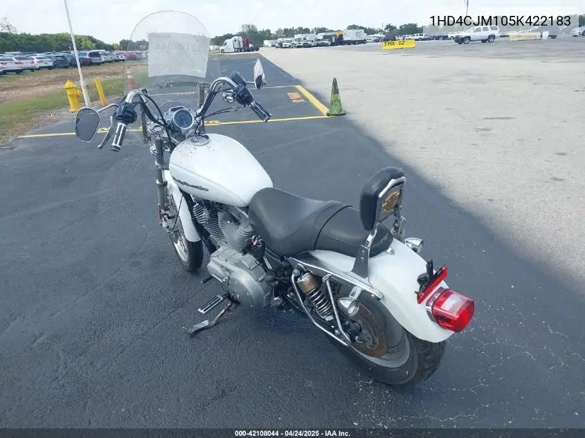 2005 Harley-Davidson Xl883 C VIN: 1HD4CJM105K422183 Lot: 42108044