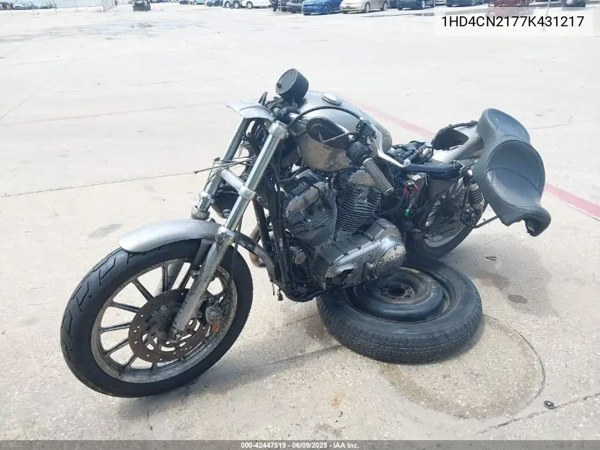 2007 Harley-Davidson Xl883 VIN: 1HD4CN2177K431217 Lot: 42447519