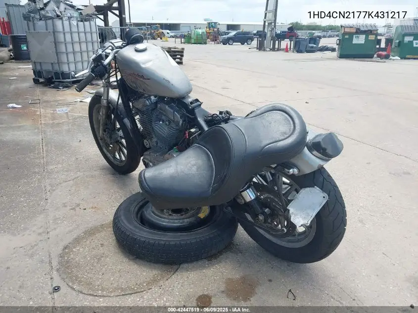 2007 Harley-Davidson Xl883 VIN: 1HD4CN2177K431217 Lot: 42447519