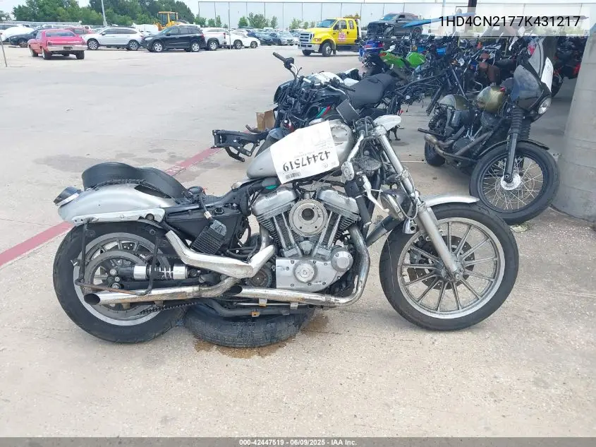 2007 Harley-Davidson Xl883 VIN: 1HD4CN2177K431217 Lot: 42447519