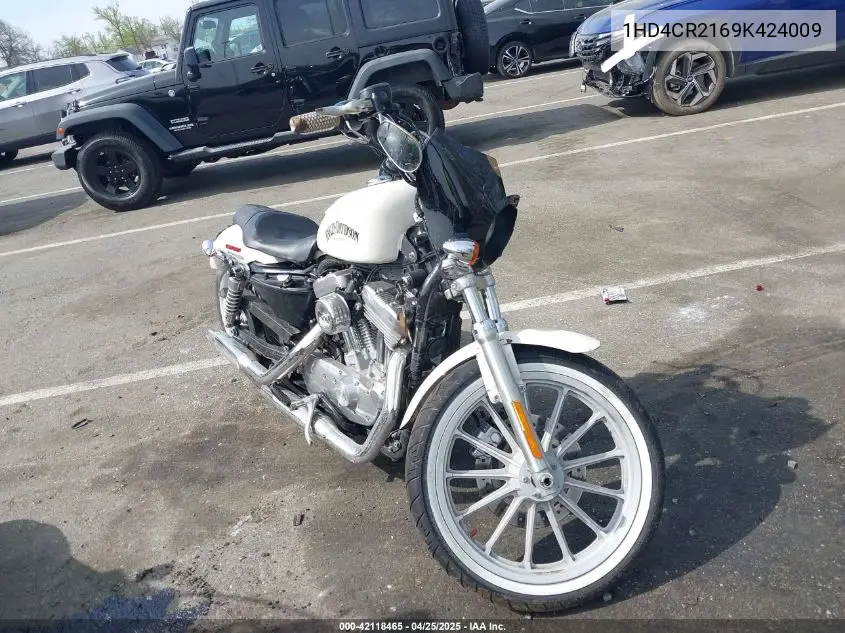 2009 Harley-Davidson Xl883 L VIN: 1HD4CR2169K424009 Lot: 42118465