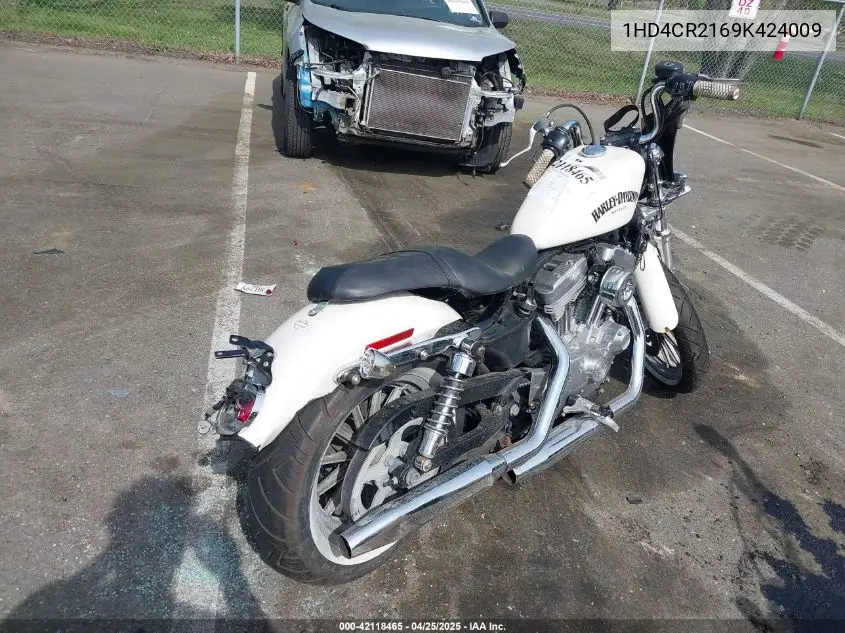 2009 Harley-Davidson Xl883 L VIN: 1HD4CR2169K424009 Lot: 42118465