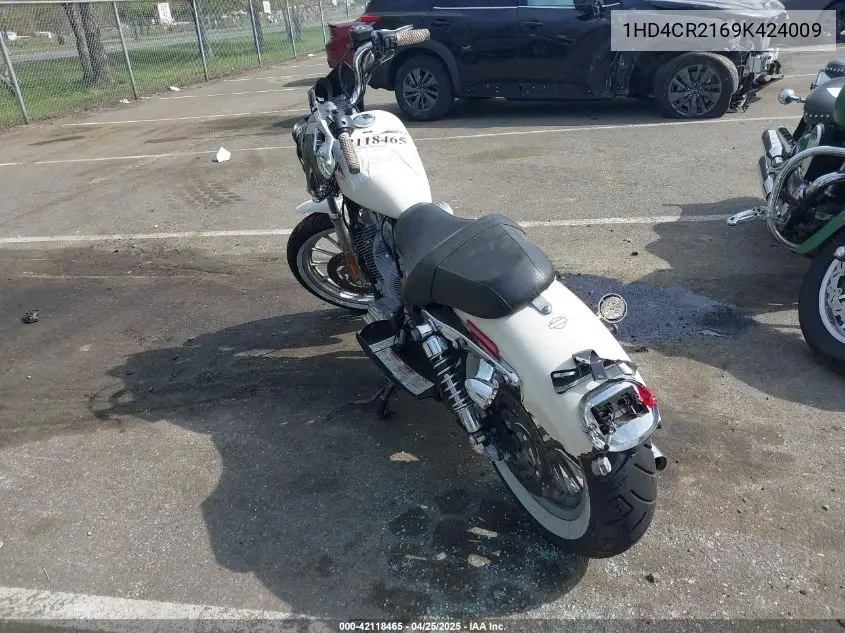 2009 Harley-Davidson Xl883 L VIN: 1HD4CR2169K424009 Lot: 42118465