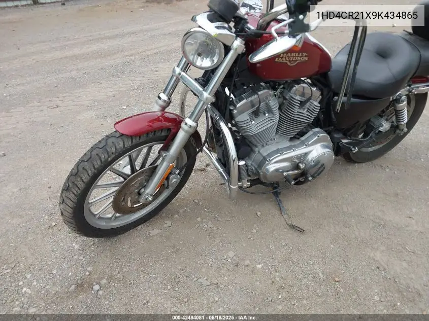2009 Harley-Davidson Xl883 L VIN: 1HD4CR21X9K434865 Lot: 42484081