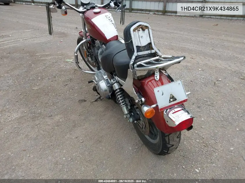 2009 Harley-Davidson Xl883 L VIN: 1HD4CR21X9K434865 Lot: 42484081